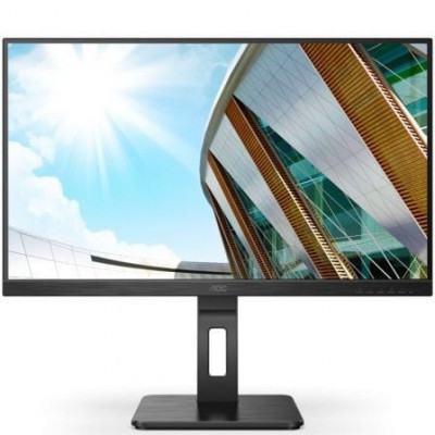 Monitor Profesional AOC U27P2CA 27"/ 4K/ Multimedia/ Regulable en altura/ Negro