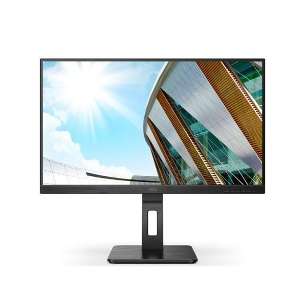 Monitor Profesional AOC U27P2CA 27"/ 4K/ Multimedia/ Regulable en altura/ Negro