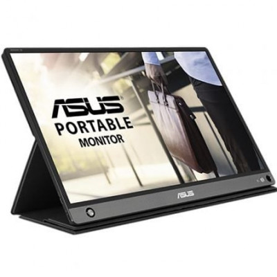 Monitor Portátil Asus ZenScreen Go MB16AHP 15.6"/ Full HD/ Multimedia/ Plata y Negro