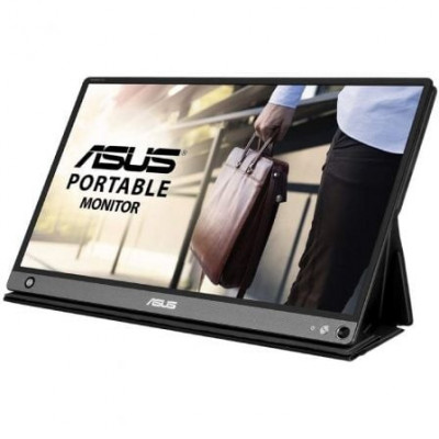 Monitor Portátil Táctil Asus ZenScreen Touch MB16AMT 15.6"/ Full HD/ Multimedia/ Plata y Negro