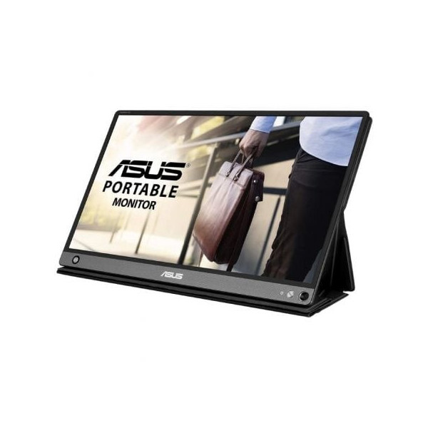 Monitor Portátil Táctil Asus ZenScreen Touch MB16AMT 15.6"/ Full HD/ Multimedia/ Plata y Negro