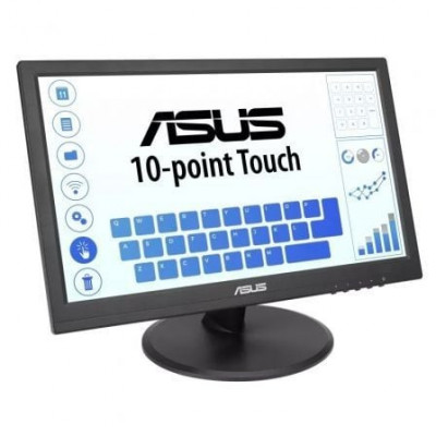 Monitor Profesional Táctil Asus VT168HR 15.6"/ WXGA/ Negro