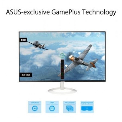 Monitor Gaming Asus VZ27EHF-W 27"/ Full HD/ 1ms/ 100Hz/ IPS/ Blanco