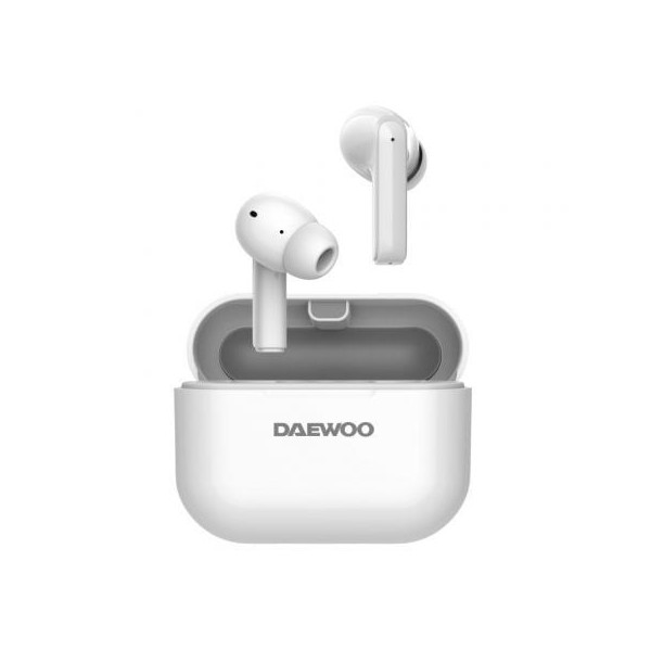 Auriculares Bluetooth Daewoo DW2005 con estuche de carga/ Autonomía 6h/ Blancos