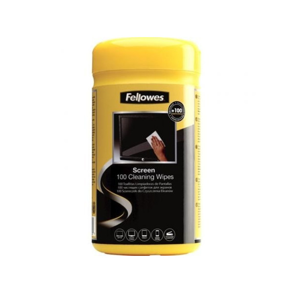 Dispensador de 100 Toallitas Fellowes 9183101 para Limpieza de Pantallas