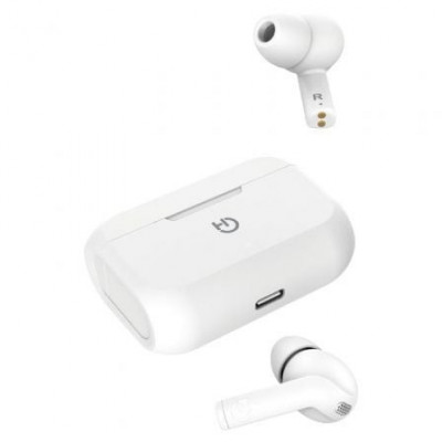 Auriculares Bluetooth Hiditec Fenix TWS con estuche de carga/ Autonomía 6h/ Blancos