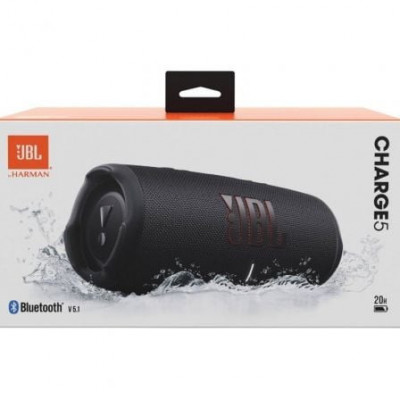 Altavoz con Bluetooth JBL Charge 5/ 40W/ 1.0/ Negro