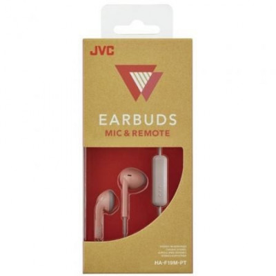 Auriculares Intrauditivos JVC HA-F19M-PT-E/ con Micrófono/ Jack 3.5/ Rosas