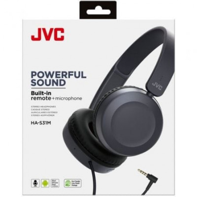 Auriculares JVC HA-S31M/ con Micrófono/ Jack 3.5/ Azules