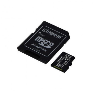 Tarjeta de Memoria Kingston CANVAS Select Plus 128GB microSD XC con Adaptador/ Clase 10/ 100MBs