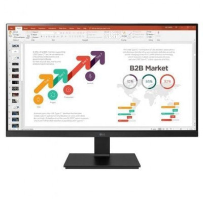 Monitor Profesional LG 24BL650C-B 23.8"/ Full HD/ Multimedia/ Regulable en altura/ Negro