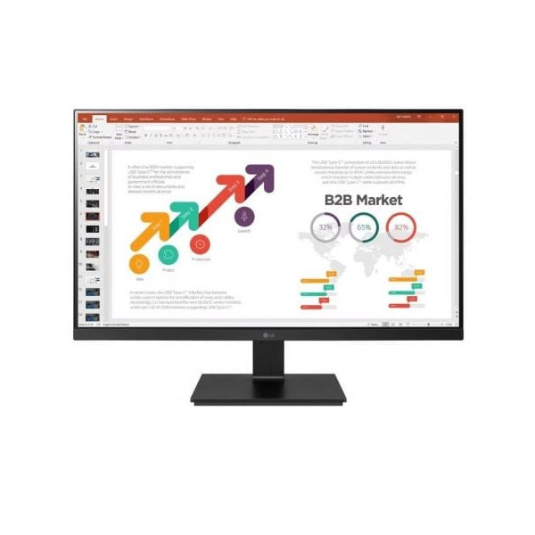 Monitor Profesional LG 27BL650C-B 27"/ Full HD/ Multimedia/ Regulable en altura/ Negro