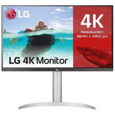 Monitor Profesional LG 27UP85NP-W 27"/ 4K/ Multimedia/ Regulable en altura/ Plata