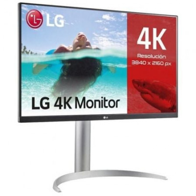 Monitor Profesional LG 27UP85NP-W 27"/ 4K/ Multimedia/ Regulable en altura/ Plata