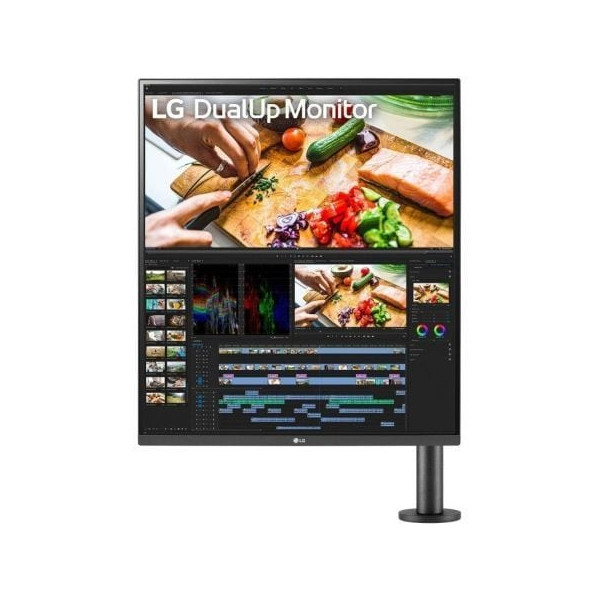 Monitor Profesional LG DualUp Ergo 28MQ780-B 27.6"/ SDQHD/ Multimedia/ Regulable en altura/ Negro