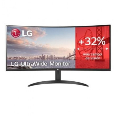 Monitor Profesional Ultrapanorámico Curvo LG UltraWide 34WR50QC-B 34"/ WQHD/ Negro