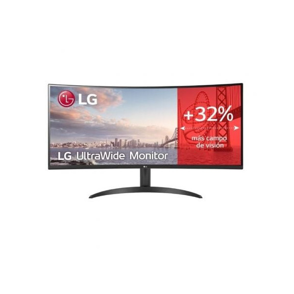 Monitor Profesional Ultrapanorámico Curvo LG UltraWide 34WR50QC-B 34"/ WQHD/ Negro