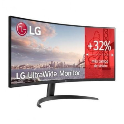 Monitor Profesional Ultrapanorámico Curvo LG UltraWide 34WR50QC-B 34"/ WQHD/ Negro