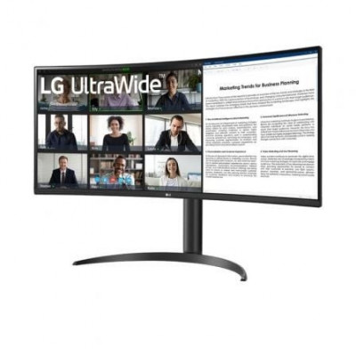 Monitor Profesional Ultrapanorámico LG 34WR55QC-B 34"/ WQHD/ Regulable en altura/ Negro