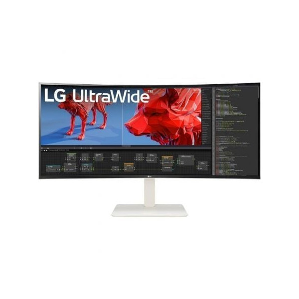 Monitor Profesional Ultrapanorámico Curvo LG UltraWide 38WR85QC-W 37.5"/ WQHD+/ Multimedia/ Blanco