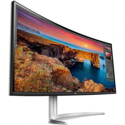 Monitor Profesional Ultrapanorámico Curvo LG 40WP95CP-W 39.7"/ 5K2K/ Multimedia/ Plata