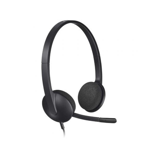 Auriculares Logitech H340/ con Micrófono/ USB/ Negros