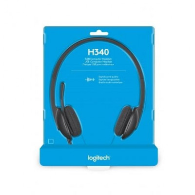 Auriculares Logitech H340/ con Micrófono/ USB/ Negros