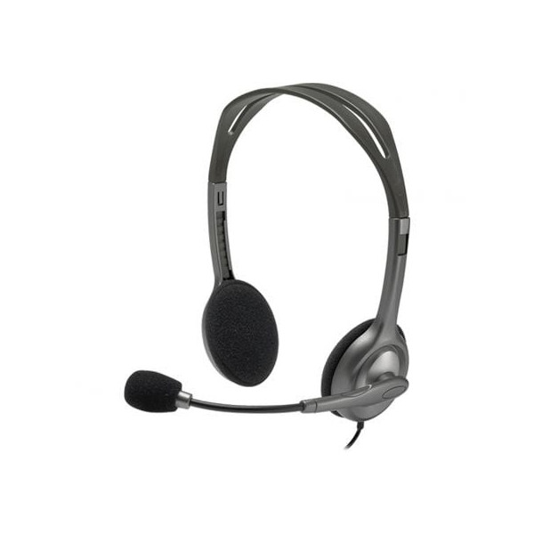 Auriculares Logitech H111/ con Micrófono/ Jack 3.5/ Negros