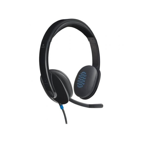 Auriculares Logitech H540/ con Micrófono/ USB/ Negros