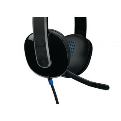 Auriculares Logitech H540/ con Micrófono/ USB/ Negros