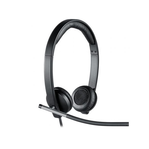 Auriculares Logitech H650e/ con Micrófono/ USB/ Negros