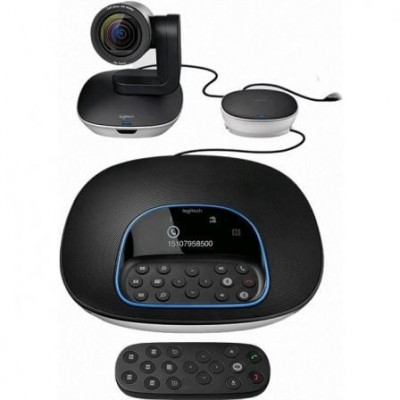 Sistema de  Videoconferencia Logitech Group/ Enfoque Automático/ Full HD