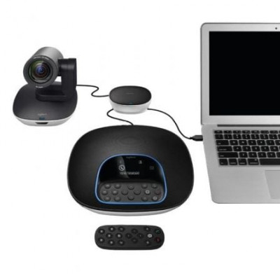 Sistema de  Videoconferencia Logitech Group/ Enfoque Automático/ Full HD