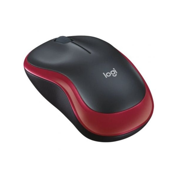 Ratón Inalámbrico Logitech M185/ Hasta 1000 DPI/ Rojo