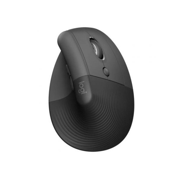 Ratón Ergonómico Inalámbrico por Bluetooth/ 2.4GHz Logitech Lift Vertical Ergonomic Mouse/ Hasta 4000 DPI/ Grafito