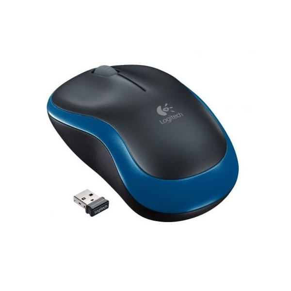 Ratón Inalámbrico Logitech M185/ Hasta 1000 DPI/ Azul