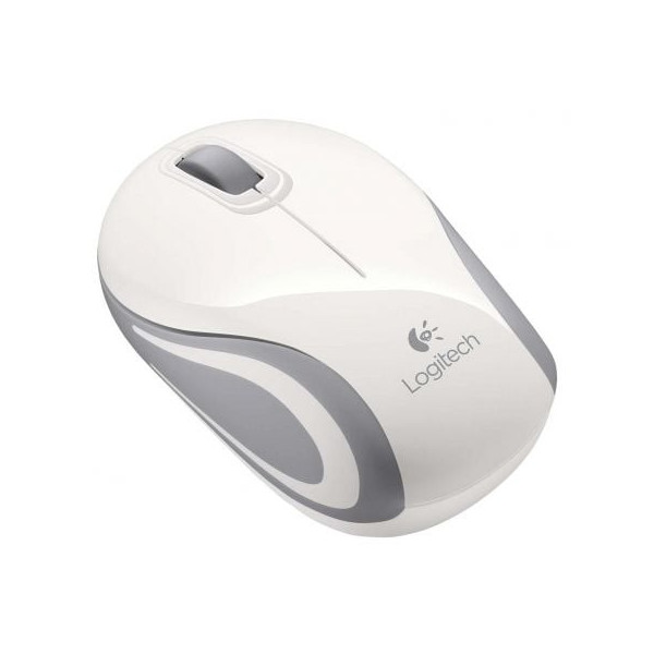 Ratón Mini Inalámbrico Logitech M187/ Hasta 1000 DPI/ Blanco