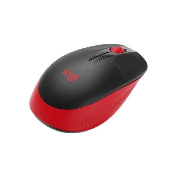 Ratón Inalámbrico Logitech M190/ Hasta 1000 DPI/ Rojo