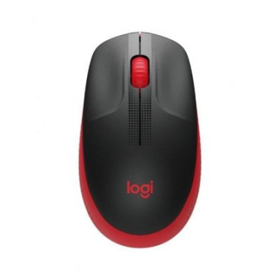 Ratón Inalámbrico Logitech M190/ Hasta 1000 DPI/ Rojo