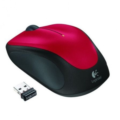 Ratón Inalámbrico Logitech M235/ Hasta 1000 DPI/ Rojo