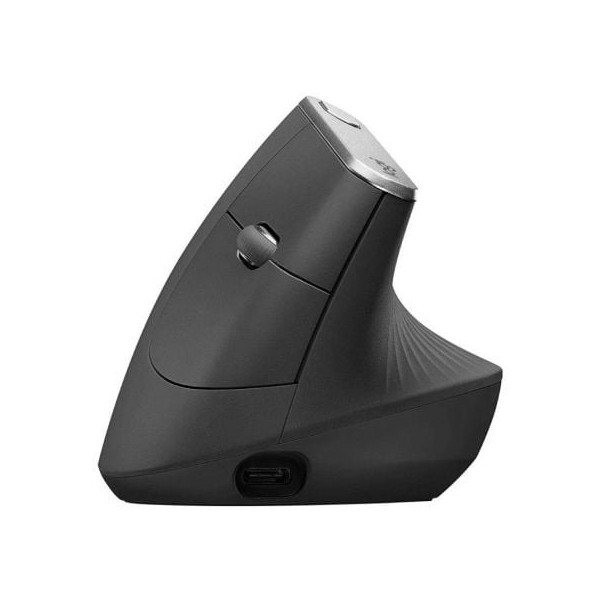 Ratón Ergonómico Inalámbrico por Bluetooth Logitech Vertical MX/ Batería recargable/ Hasta 4000 DPI