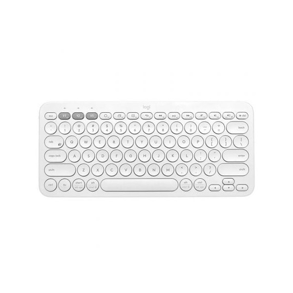 Teclado Compacto Inalámbrico por Bluetooth Logitech K380/ Blanco