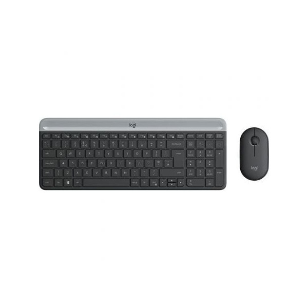 Teclado y Ratón Inalámbricos Logitech Slim Combo MK470