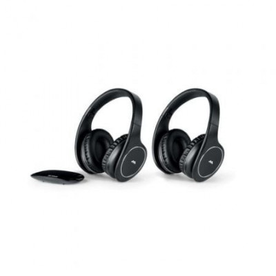 Auriculares Inalámbricos Meliconi HP Easy Digital/ Jack 3.5/ Toslink/ Negros/ Pack 2Uds