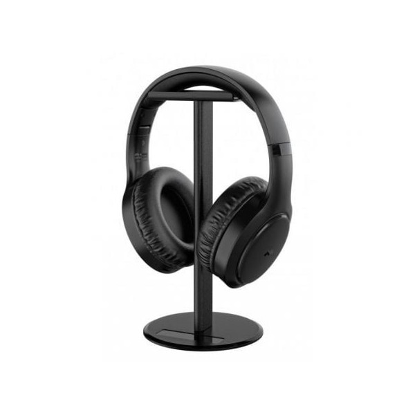 Auriculares Inalámbricos Meliconi Flash EVO/ Bluetooth/ Jack 3.5/ Negro/ Incluye Soporte y Funda de Transporte