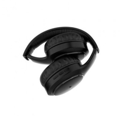 Auriculares Inalámbricos Meliconi Flash EVO/ Bluetooth/ Jack 3.5/ Negro/ Incluye Soporte y Funda de Transporte