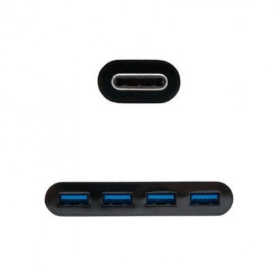 Hub USB Tipo-C Nanocable 10.16.4401-BK / 4xUSB