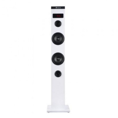 Torre de Sonido con Bluetooth NGS SKY CHARM/ 50W/ 2.0/ Blanca