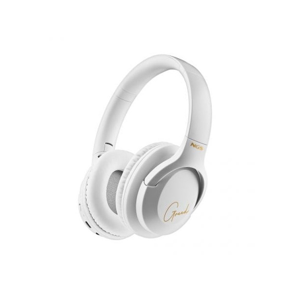 Auriculares Inalámbricos NGS Artica Greed/ con Micrófono/ Bluetooth/ Blanco