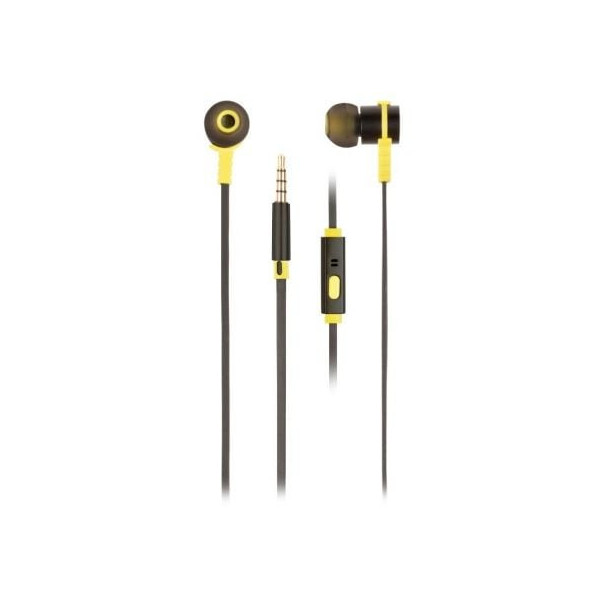 Auriculares Intrauditivos NGS Cross Rally/ con Micrófono/ Jack 3.5/ Negros y Amarillos